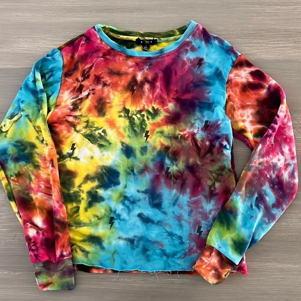 Flowers by Zoe Tie Dye Crewneck Sweatshirt